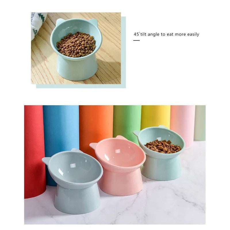 Elevated Pet Bowl for Dogs and Cats - Cervical Vertebra Protection