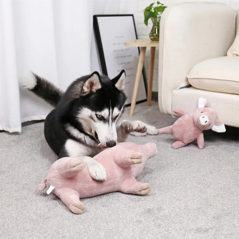 Pig Chew Toys For Dog - Funny Durable Plush Dog Toys