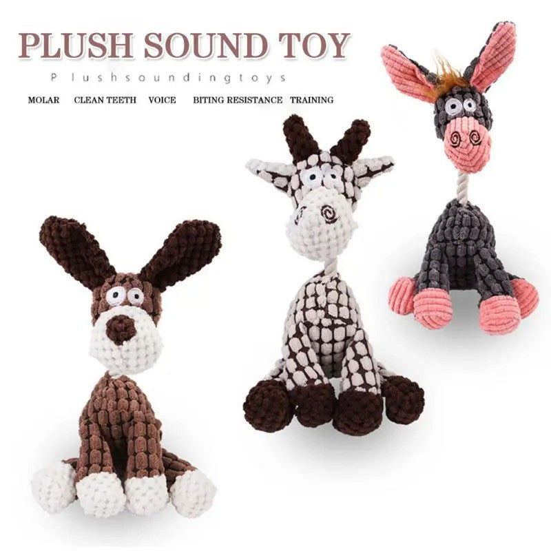 Donkey Squeaky Dog Chew Toy