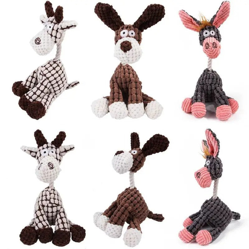 Donkey Squeaky Dog Chew Toy
