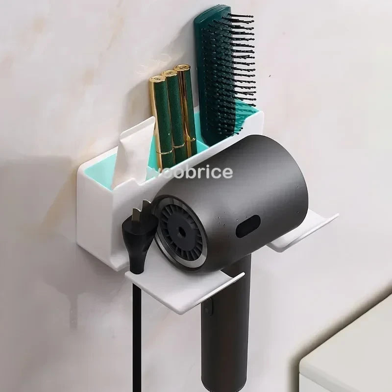 Shelf for Bathroom Dryer Cradle Wall Shelves Hair Dryer Holder Hairdryer Shower Organizer Box Toilet Blower Holder BathroomStuff