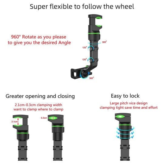 1080 Degree Rotatable Universal Phone Holder