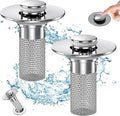 Anti-Clog Stainless Steel Pop-Up Drain Filter