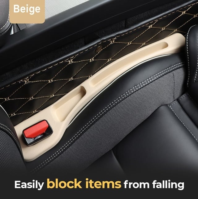 Car Seat Gap Filler - Stop Drops & Keep Your Car Organized - Set of 2 Pcs