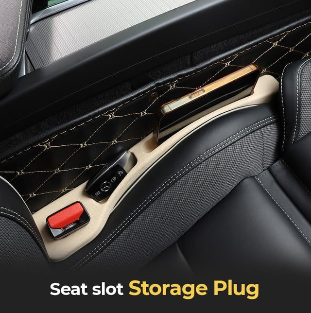 Car Seat Gap Filler - Stop Drops & Keep Your Car Organized - Set of 2 Pcs