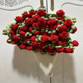 Hand-Knitted Rose Blanket DIY Kit & Ready-Made Gift for Your Loved One