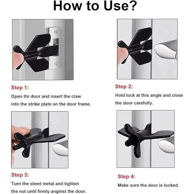 Portable Door Lock - Your Compact Guardian for Security and Peace of Mind