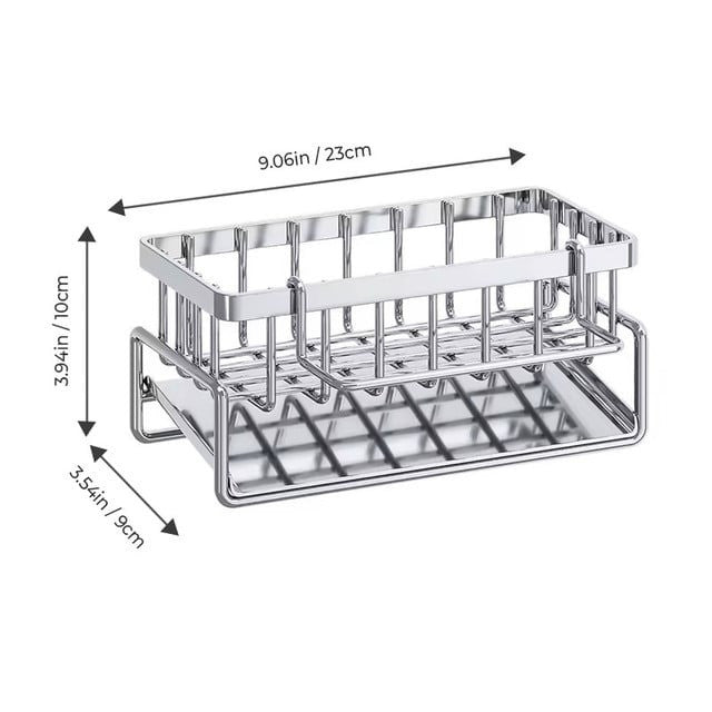 Self Draining Sink Organizer in Kitchen or Bathroom
