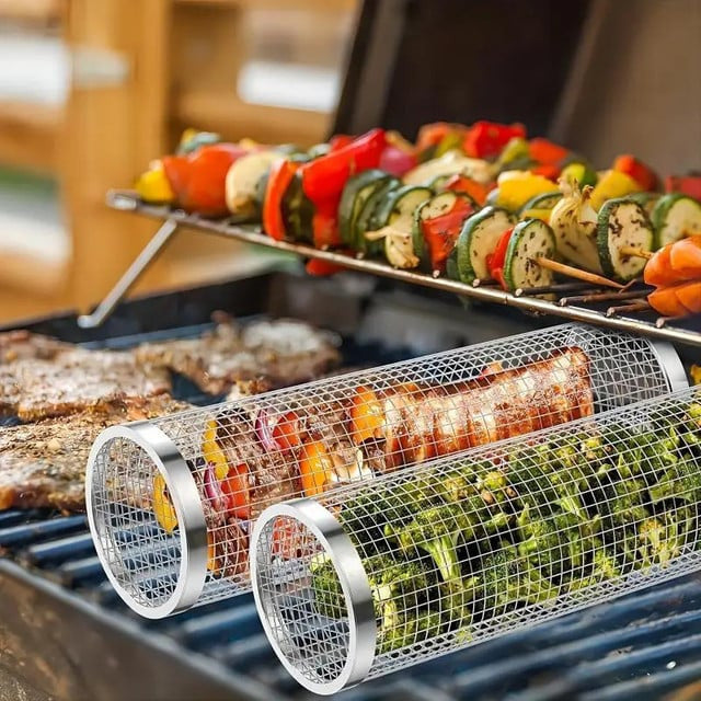 Rolling Grilling Basket