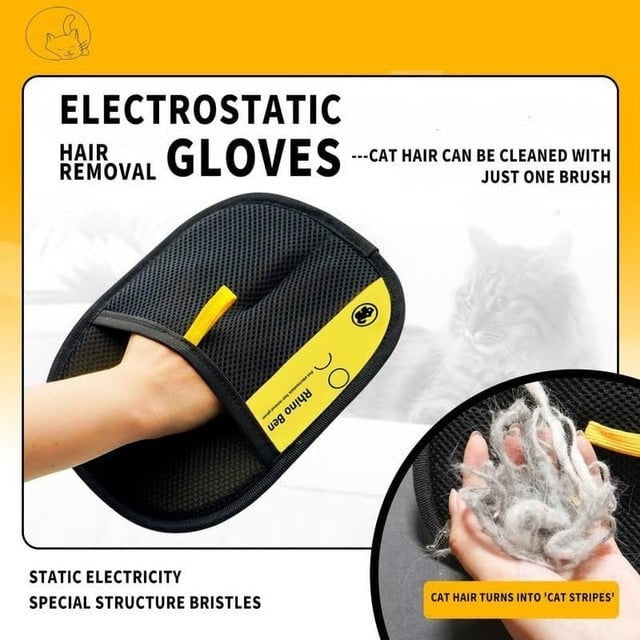 Electrostatic Grooming Gloves