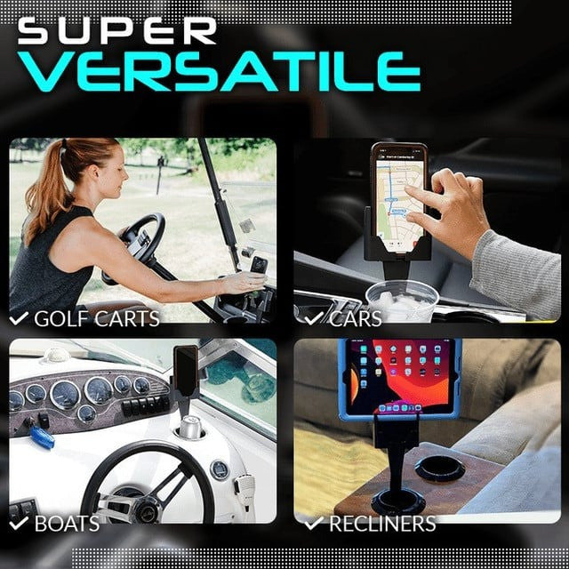 360 Car Mount & Cup Holder - Keep Your Phone and Drink Secure on Every Drive