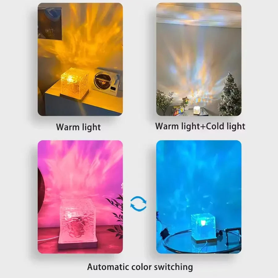 Water Ripple Projector Cube