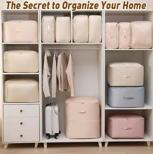 Ultra Space-Saving Self Compression Organizer