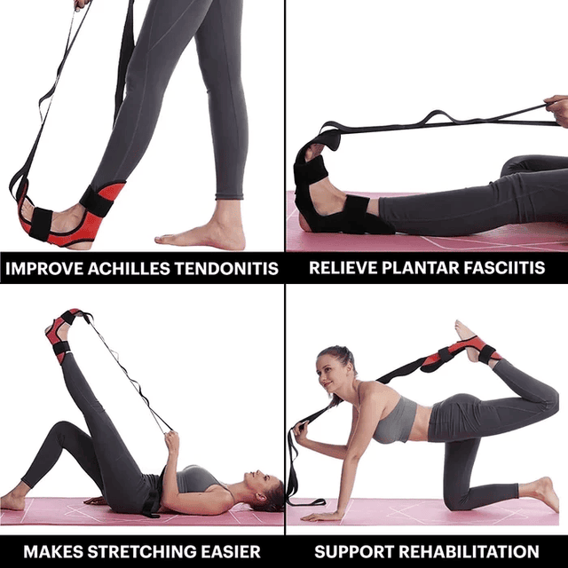Stretching Strap with Loops and Detachable Foot