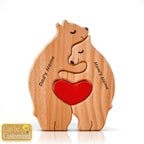 Wooden Bear Family Personalized Puzzles