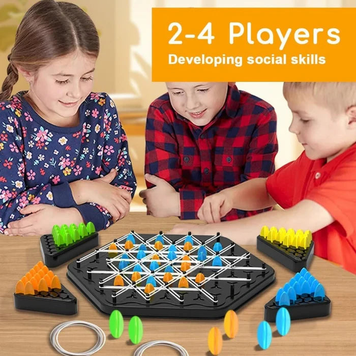 Triangle Chain Strategy Board Game ? Educational Puzzle Game for Kids & Family