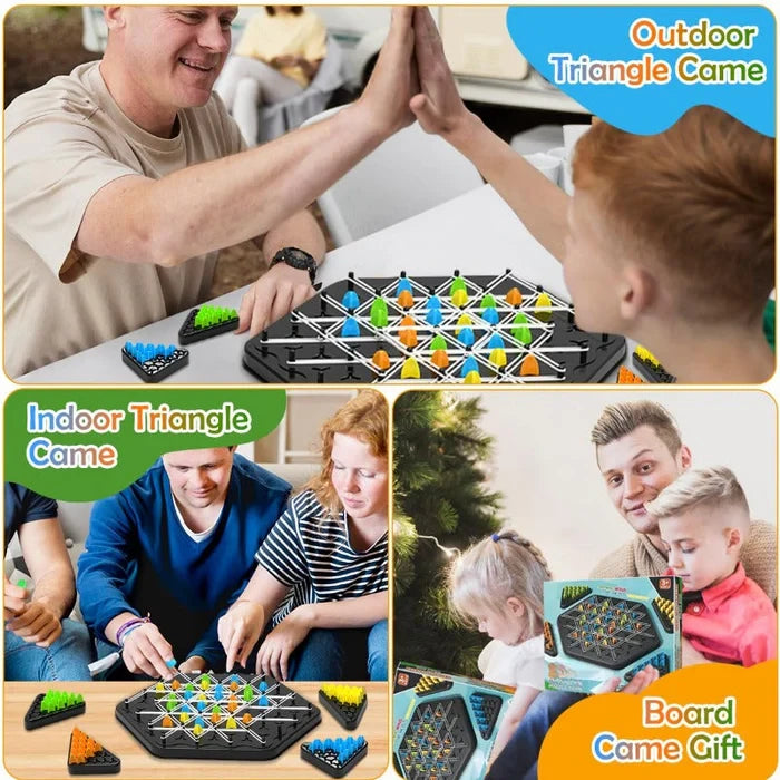 Triangle Chain Strategy Board Game ? Educational Puzzle Game for Kids & Family