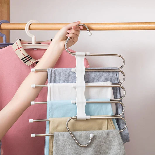 Stainless Steel Space Saving Pants Hangers