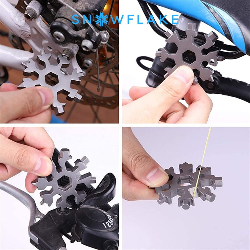 Snowflake - MultiTool 18-in-1 Stainless Steel Portable for Outdoor Adventure??