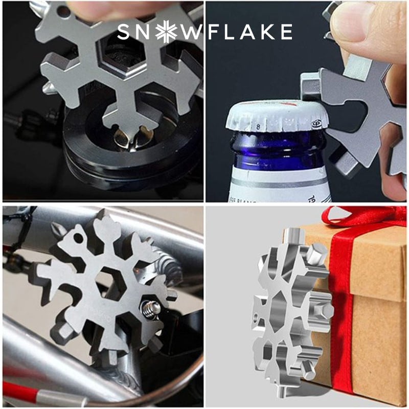 Snowflake - MultiTool 18-in-1 Stainless Steel Portable for Outdoor Adventure??