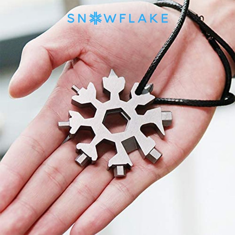 Snowflake - MultiTool 18-in-1 Stainless Steel Portable for Outdoor Adventure??