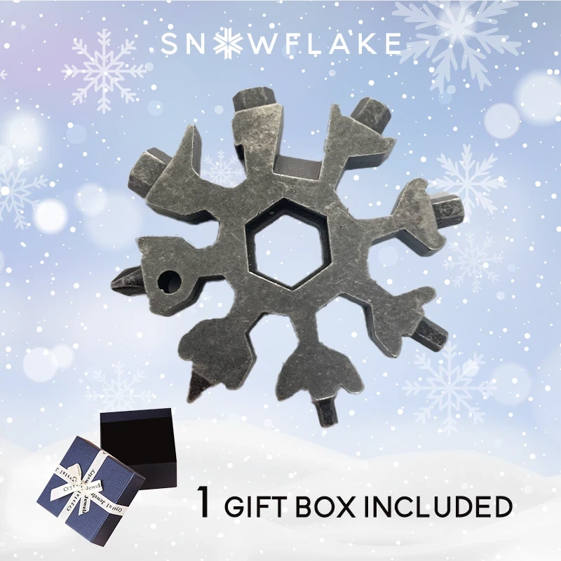Snowflake - MultiTool 18-in-1 Stainless Steel Portable for Outdoor Adventure??