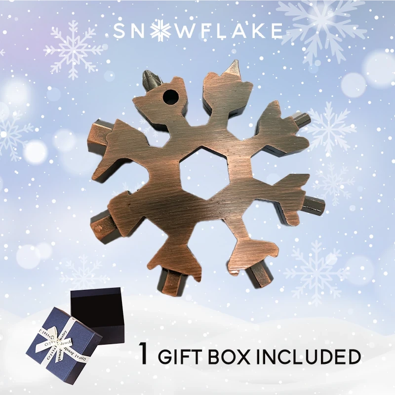Snowflake - MultiTool 18-in-1 Stainless Steel Portable for Outdoor Adventure??