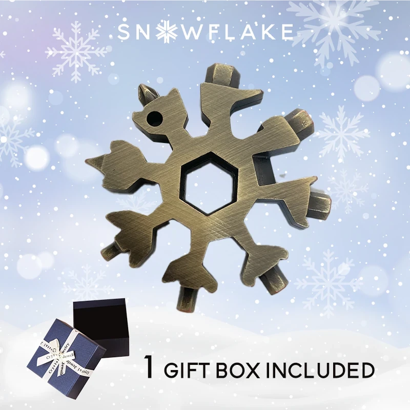 Snowflake - MultiTool 18-in-1 Stainless Steel Portable for Outdoor Adventure??