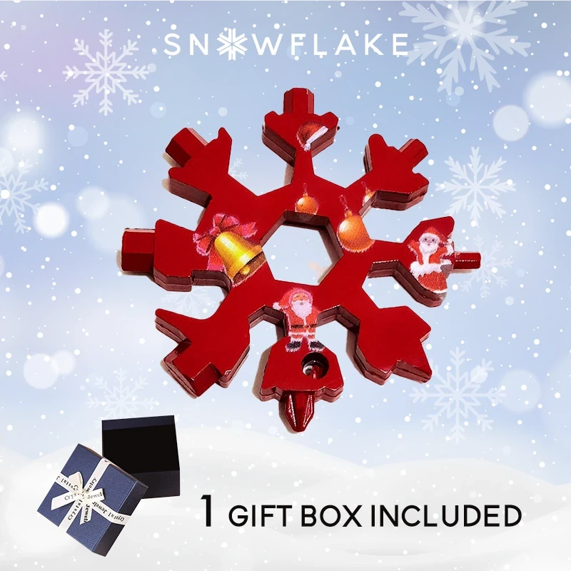 Snowflake - MultiTool 18-in-1 Stainless Steel Portable for Outdoor Adventure??