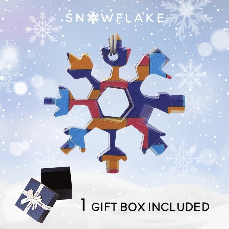 Snowflake - MultiTool 18-in-1 Stainless Steel Portable for Outdoor Adventure??