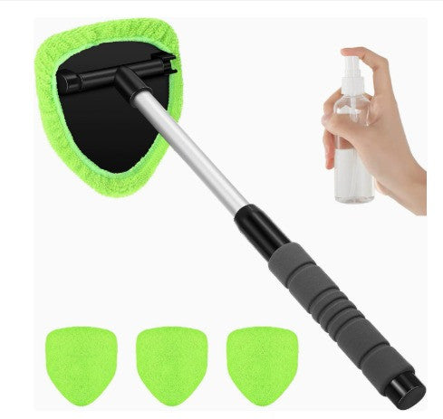 Microfiber Car Windshield Cleaning Tool with Extendable Handle