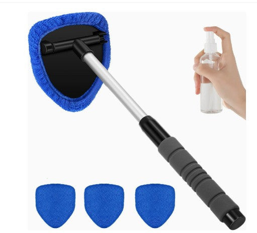 Microfiber Car Windshield Cleaning Tool with Extendable Handle
