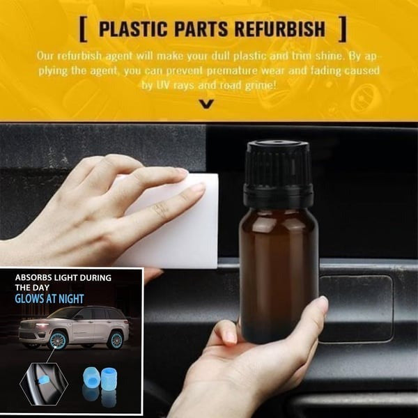 Plastic Parts Refurbish Agent - Make your car shine like new!!