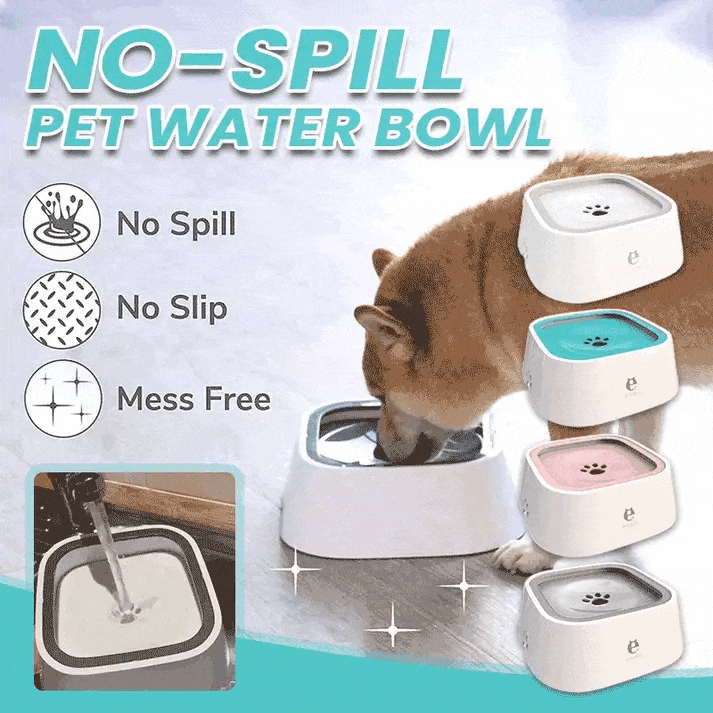 ??Bowl Water Pet Spill Proof ??