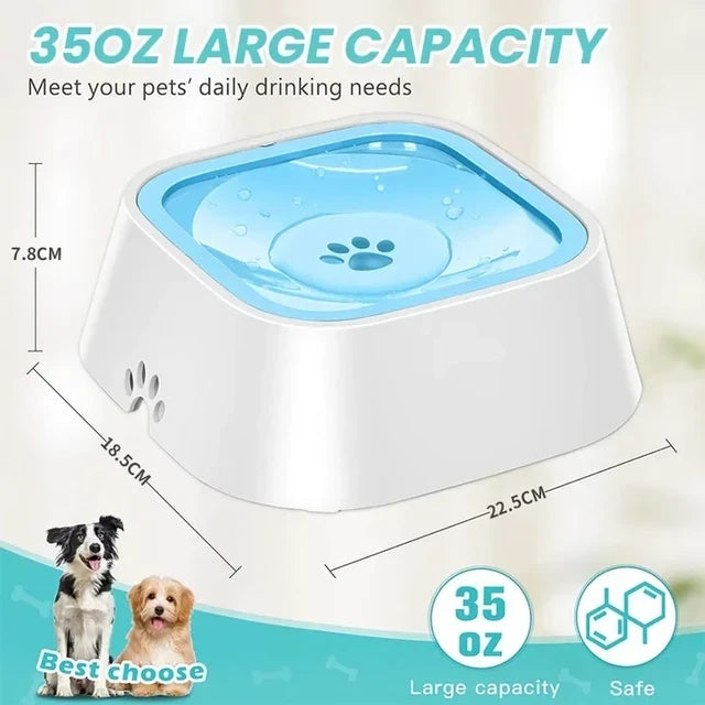 ??Bowl Water Pet Spill Proof ??