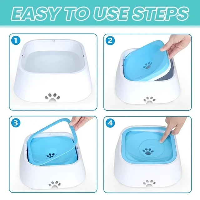 ??Bowl Water Pet Spill Proof ??