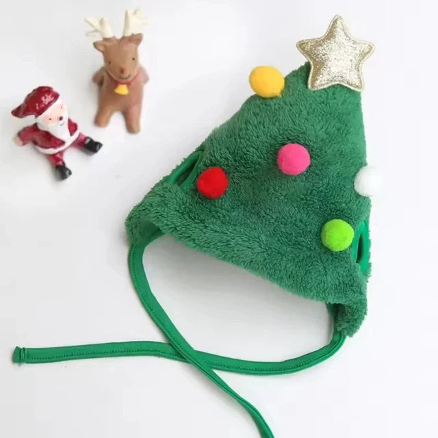 Christmas Tree Pom-Pom Hat