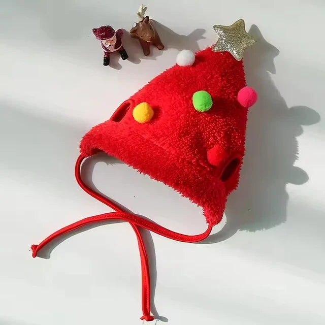 Christmas Tree Pom-Pom Hat