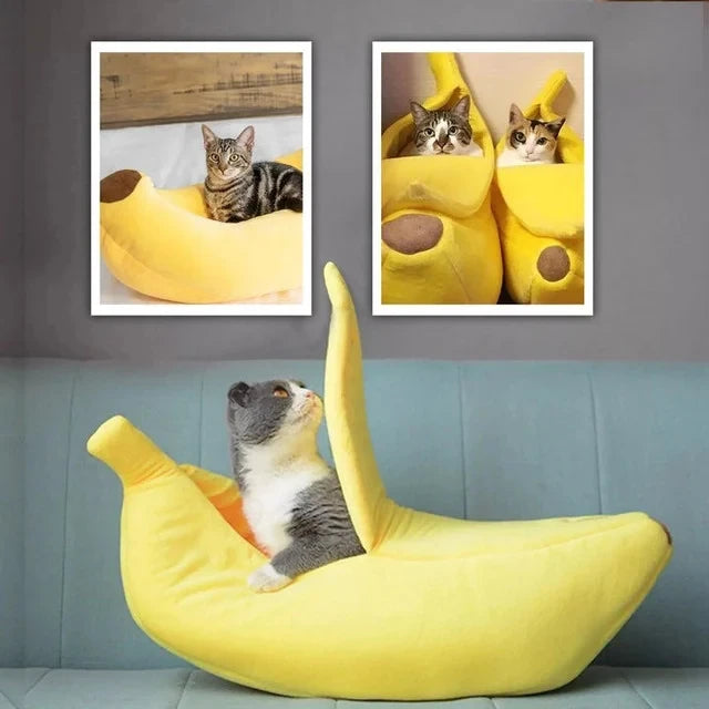 Banana Cat Bed