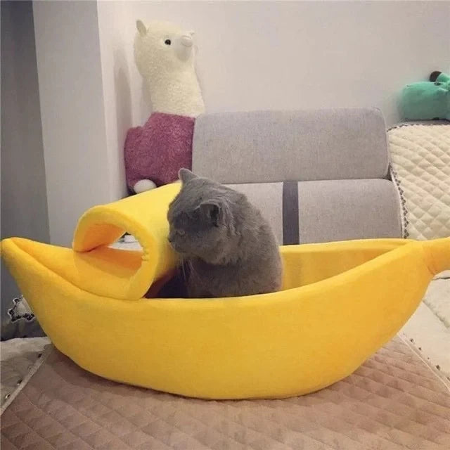 Banana Cat Bed