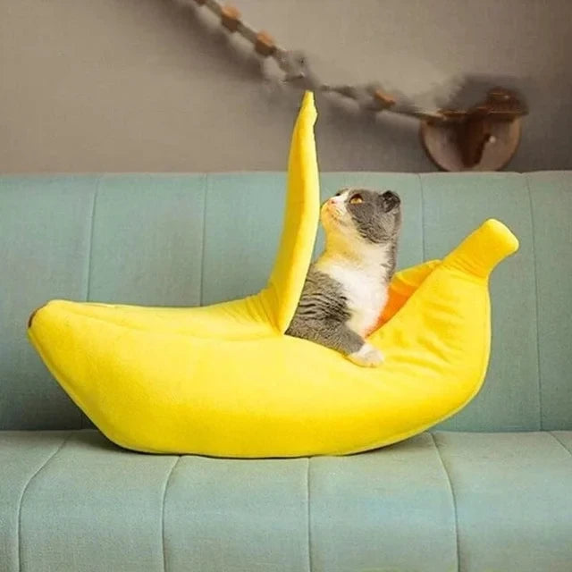 Banana Cat Bed