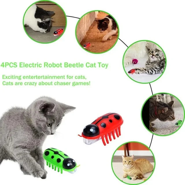 Electronic Interactive Cat Toy for Indoor Cats
