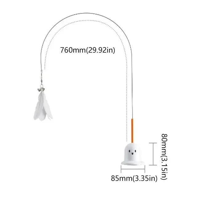 Magic Badminton Wand Cat Toy