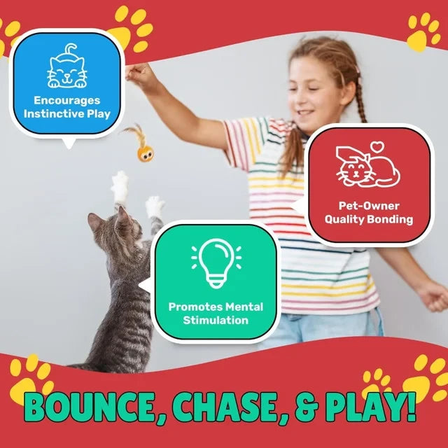 Bouncy Feather Balls - Pack of 5 Balls