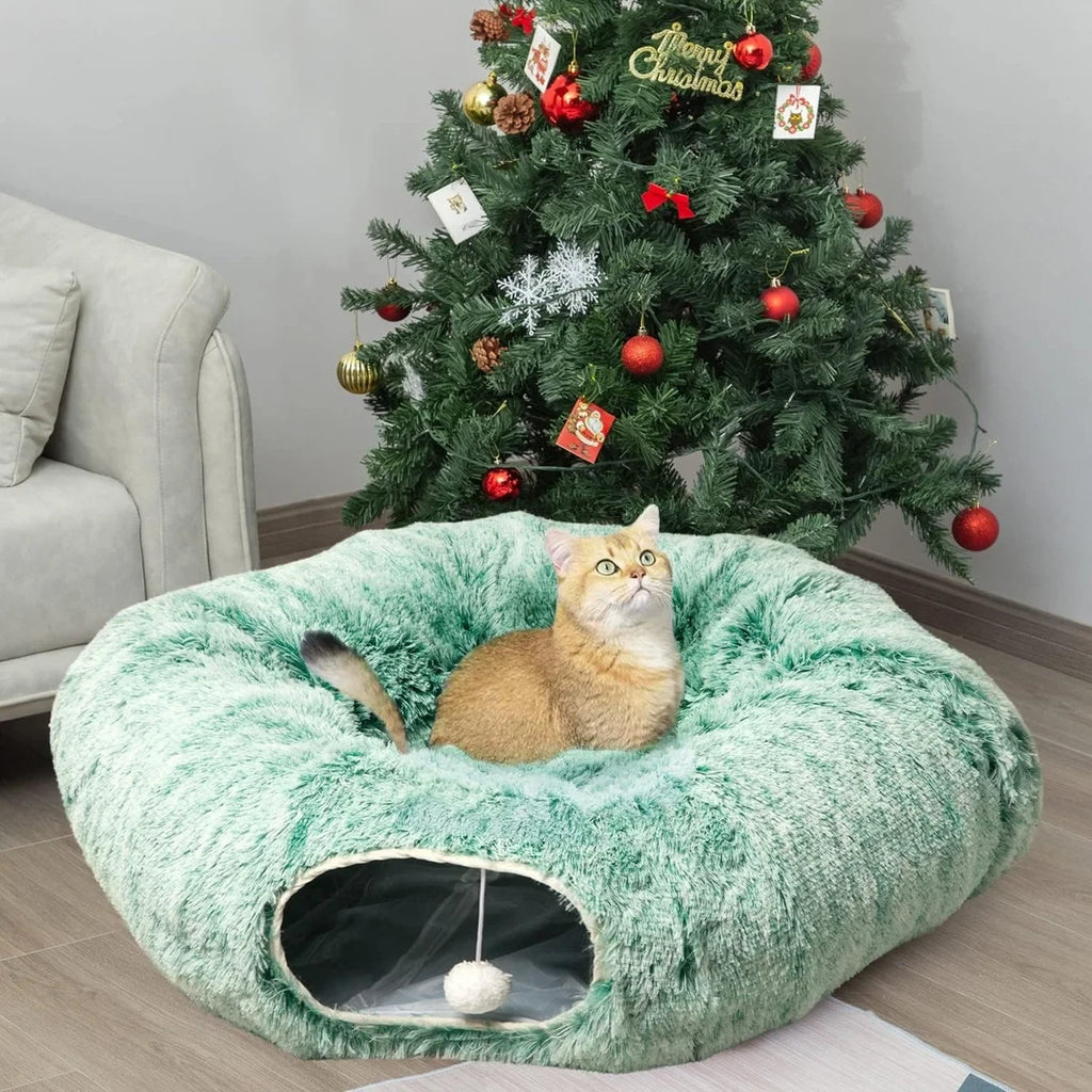 Cat Tunnel Bed for Indoor Cats
