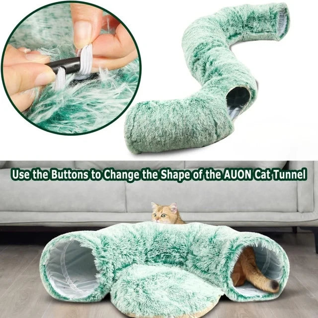 Cat Tunnel Bed for Indoor Cats