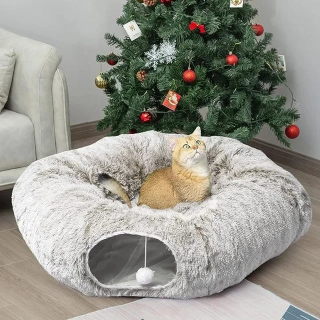 Cat Tunnel Bed for Indoor Cats