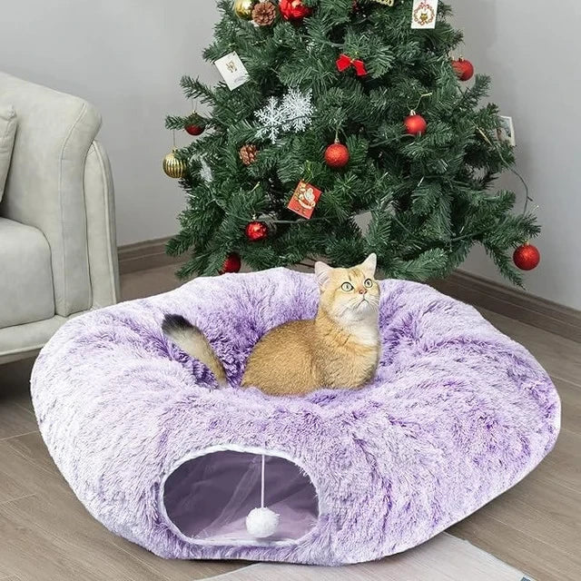 Cat Tunnel Bed for Indoor Cats