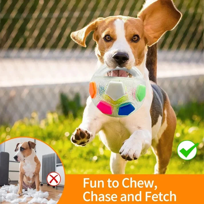 Squeaky Football Toy Dog Teething