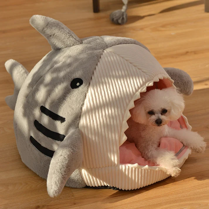 Shark Pet Bed: Cozy & Warm